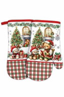 DuraHome kitchen gloves, Christmas design, 2-pack, XRM1125 - Oven Mitt