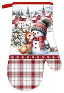 DuraHome kitchen gloves, Christmas design, XRM1127 - Oven Mitt