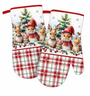 DuraHome kitchen gloves, Christmas design, 2-pack, XRM293 - Oven Mitt