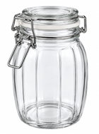 DuraHome Dóza s pákovým uzávěrem, pásky, 0,8 l - Storage Jar