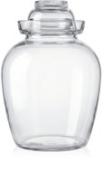 DuraHome Hermetic Glass Jar with Fermentation Collar, 8.5L - Fermenter