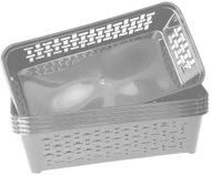 DuraHome Basket, DOMINO 2, grey, 5 pcs - Small Basket