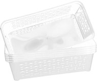 DuraHome Basket, DOMINO 3, white, 5 pcs - Small Basket