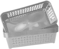 DuraHome Basket, DOMINO 3, grey, 5 pcs - Small Basket