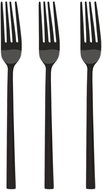 DuraHome Dining fork PIANO, 3 pcs, glossy, black - Cutlery Set