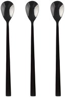 DuraHome Cocktail spoon PIANO, 3 pcs, glossy, black - Cutlery Set