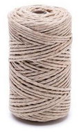 DuraHome food grade linen twine - grey, glossy 50 g / 60 m - String