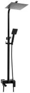 DuraHome Zion Shower Set, Rain Head, Black - Shower Set