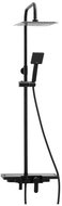 DuraHome Saguaro shower set, rain head, black - Shower Set