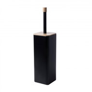 DuraHome Lierne, in stand, black, bamboo - Toilet Brush