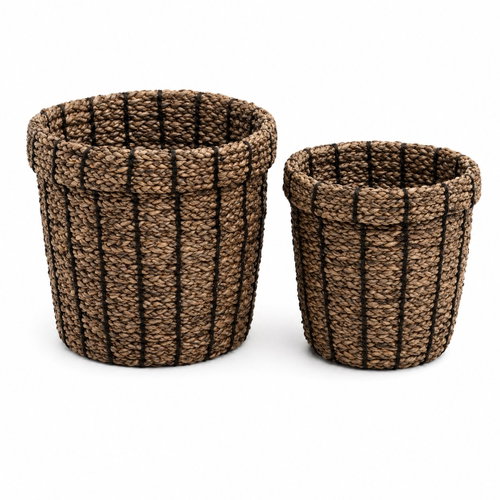 DuraHome Seagrass Basket Nest, Brown, 2pcs - Storage Basket - Main image
