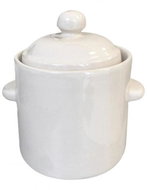 DuraHome Ceramic pot with lid - hermetic 1,8 l - Ceramic Sauerkraut Pickling Crock