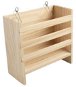 Cage Accessory DUVO+ Závěsný dřevěný stojan na seno 16,5 × 7,2 × 17,5 cm - Doplněk do klece