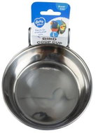 DUVO+ Hanging stainless steel bird cage bowl L 950 ml diameter 15 cm - Bird Bowl