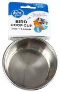 DUVO+ Stainless steel bird dish for screwing into the cage + 1 screw S 330 ml diameter 9,5 cm - Bird Bowl