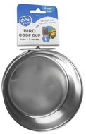 DUVO+ Stainless steel bird dish for screwing into the cage + 1 screw L 950 ml diameter 14 cm - Bird Bowl
