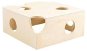 DUVO+ Domeček dřevěný pro drobné hlodavce 17 × 17 × 7,7 cm sýr - House for Rodents