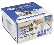 DUVO+ Fontánová napáječka s filtrem pro psy a kočky 20 × 20 × 13,5 cm, modrá-bílá - Fontána pro psy