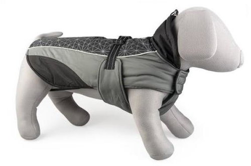 DUVO+ Waterproof vest for dogs S 40 cm grey/black - Dog Raincoat - Main image