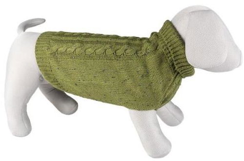 DUVO+ Pletený svetr pro psy M 50 cm zelený - Sweater for Dogs - Main image