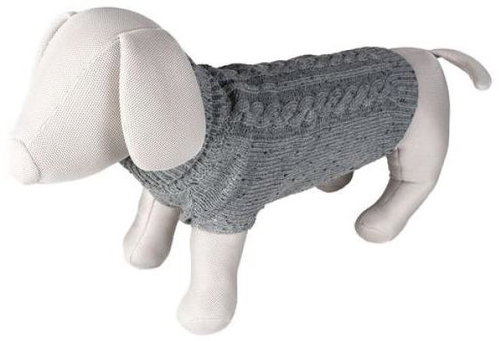 DUVO+ Knitted sweater for dogs L 60 cm grey - Sweater for Dogs - Main image