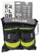 DUVO+ Boty pro psy s reflexní páskou XXL 9,5 × 11,4 cm 4 ks černé - Dog Boots