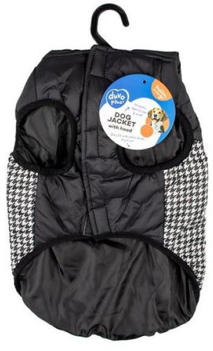 DUVO+ Winter jacket with hood for dogs XL 70 cm pepita - Dog Clothes - Main image