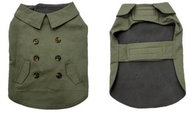 DUVO+ Vest for dogs on trench coat style XS 30 cm green - Dog Clothes