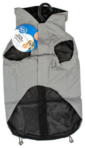 DUVO+ Sports raincoat made of reflective fabric for dogs XL 70 cm grey - Dog Raincoat - Main image