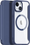 DUX DUCIS Skin X Pro flipové kožené pouzdro pro iPhone 15 Blue - Phone Case