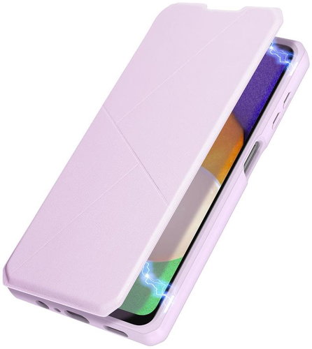 Skin X knížkové kožené pouzdro na Samsung Galaxy A13 5G, růžové - Phone Case - Main image
