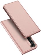Skin Pro knížkové kožené pouzdro na Samsung Galaxy S23, růžové - Phone Case