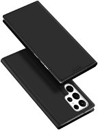 Skin Pro knížkové kožené pouzdro na Samsung Galaxy S23 Ultra, černé - Pouzdro na mobil