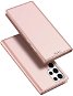 Skin Pro knižkové kožené puzdro na Samsung Galaxy S23 Ultra, ružové - Puzdro na mobil