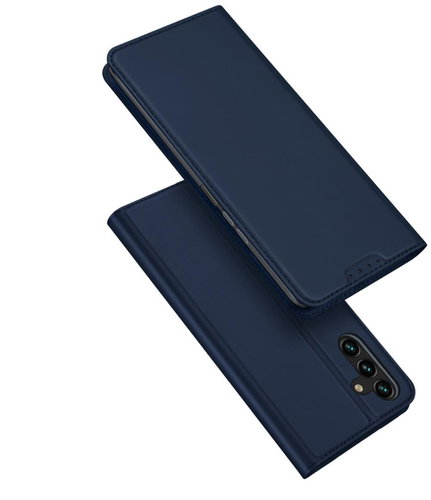 Skin Pro knížkové kožené pouzdro na Samsung Galaxy A14 5G, modré - Phone Case - Main image