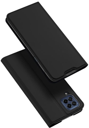 Skin Pro knížkové kožené pouzdro na Samsung Galaxy M33 5G, černé - Phone Case - Main image