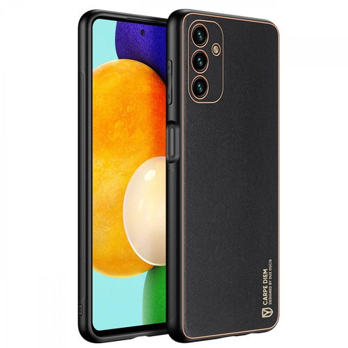 Yolo leather cover for Samsung Galaxy A13 5G, black - Phone Cover - Main image