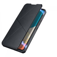 Skin X knížkové kožené pouzdro na Samsung Galaxy A73, černé - Phone Case