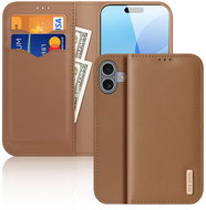 Dux Ducis Hivo flip leather case for iPhone 16 Brown - Phone Case