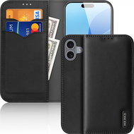 Dux Ducis Hivo flipové kožené pouzdro pro iPhone 16 Plus Black - Phone Case