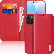 Dux Ducis Hivo flip leather case for iPhone 16 Pro Red - Phone Case