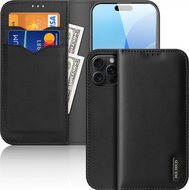 Dux Ducis Hivo flip leather case for iPhone 16 Pro Black - Phone Case