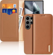 Dux Ducis Hivo flip leather case for Samsung Galaxy S24 Ultra Brown - Phone Case