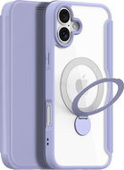Dux Ducis Skin X Pro flipové kožené pouzdro s Ring Stand pro iPhone 16 Purple - Phone Case