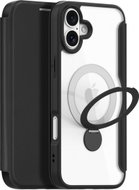 Dux Ducis Skin X Pro flip leather case with Ring Stand for iPhone 16 Plus Black - Phone Case