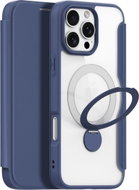 Dux Ducis Skin X Pro flip leather case with Ring Stand for iPhone 16 Pro Max Blue - Phone Case