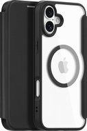 Dux Ducis Skin X Pro Magnetické Flipové kožené pouzdro pro iPhone 16 Plus Black - Phone Case