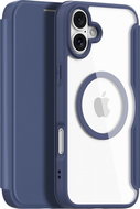 Dux Ducis Skin X Pro Magnetic Flip Leather Case for iPhone 16 Plus Blue - Phone Case