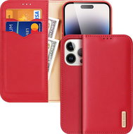 DUX DUCIS Hivo flip leather case for iPhone 15 Pro Red - Phone Case