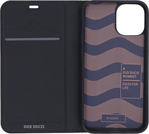 DUX DUCIS Skin Pro flip leather case for iPhone 12 Mini Black - Phone Case - Main image